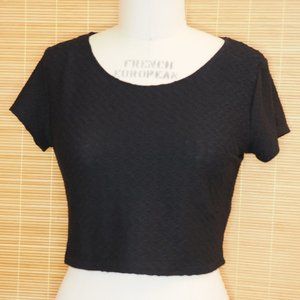 Forever 21 Black short shirt, Size L
